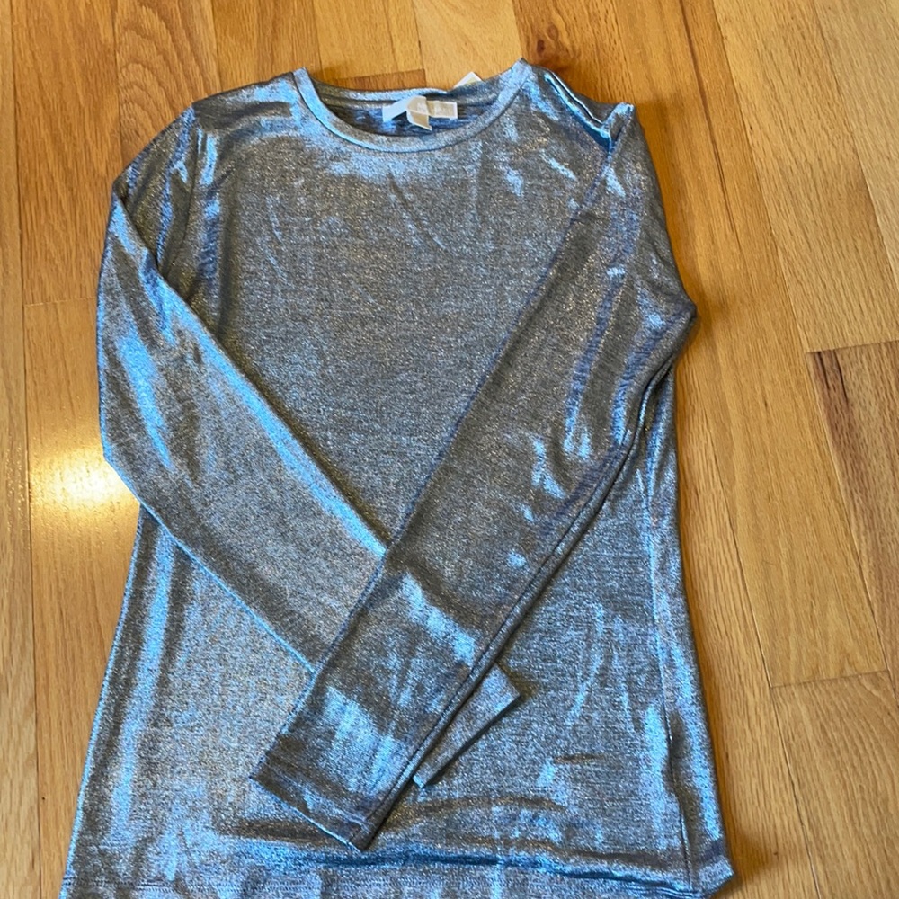 Michael Kors Silver Top, size Medium